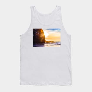 Setting sun on Houda Beach Tank Top